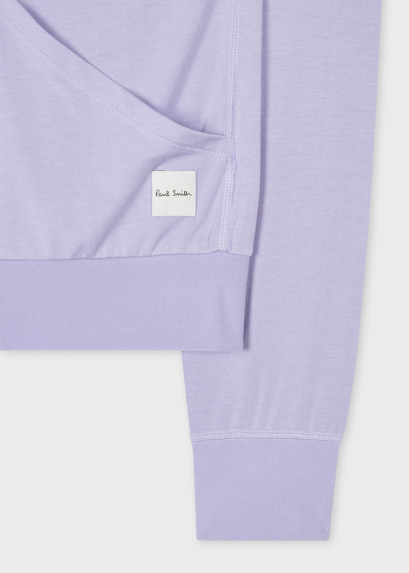 Women's Lilac Modal-Blend Zip Lounge Hoodie 3