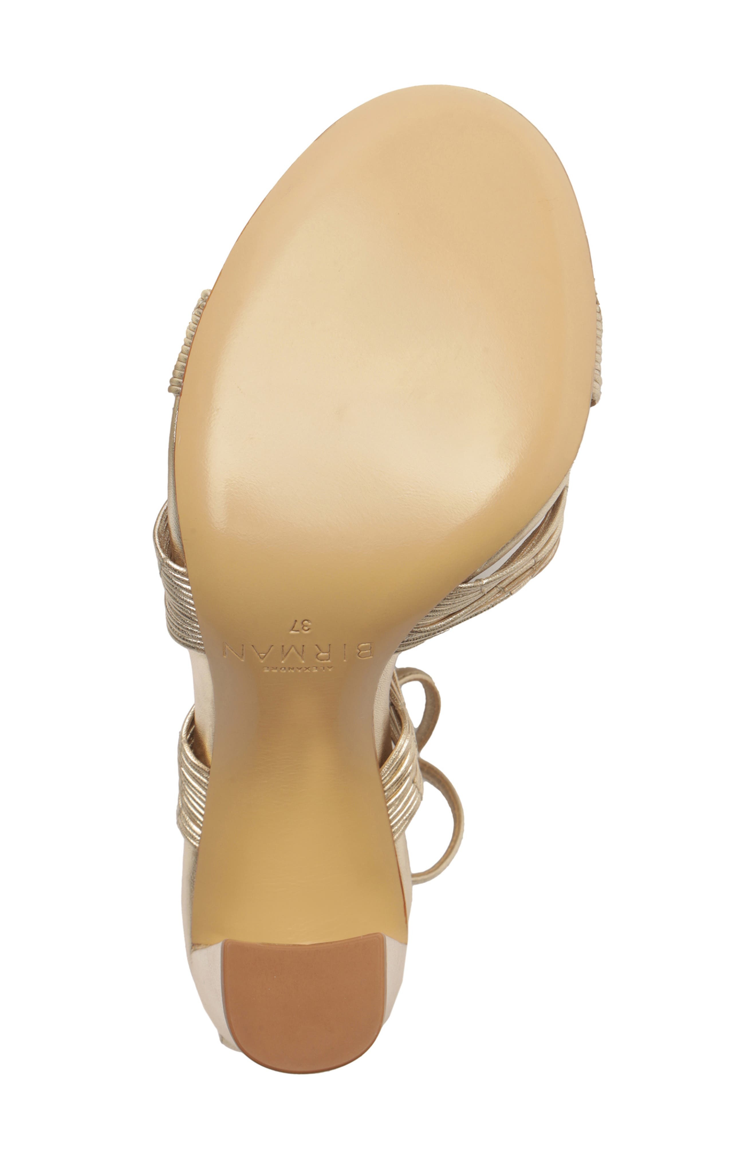 Alexandre Birman Olga Block Heel Sandal in Golden at Nordstrom - 6