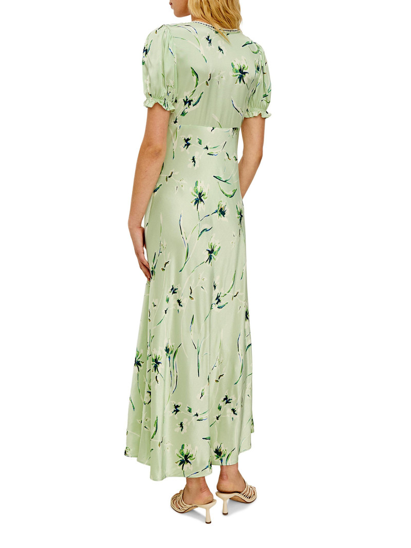 Women's Allison Floral Scoopneck Maxi Dress - Mint Linnea 4