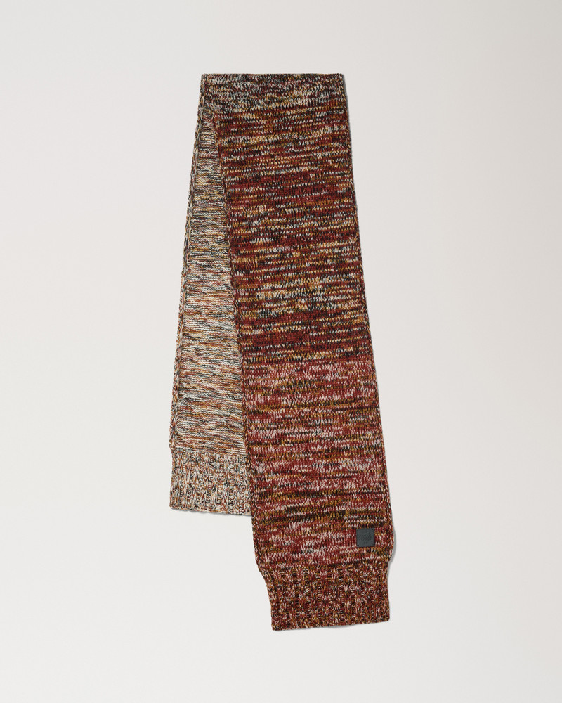 Ombre Degrade Scarf Rust Lambswool 1