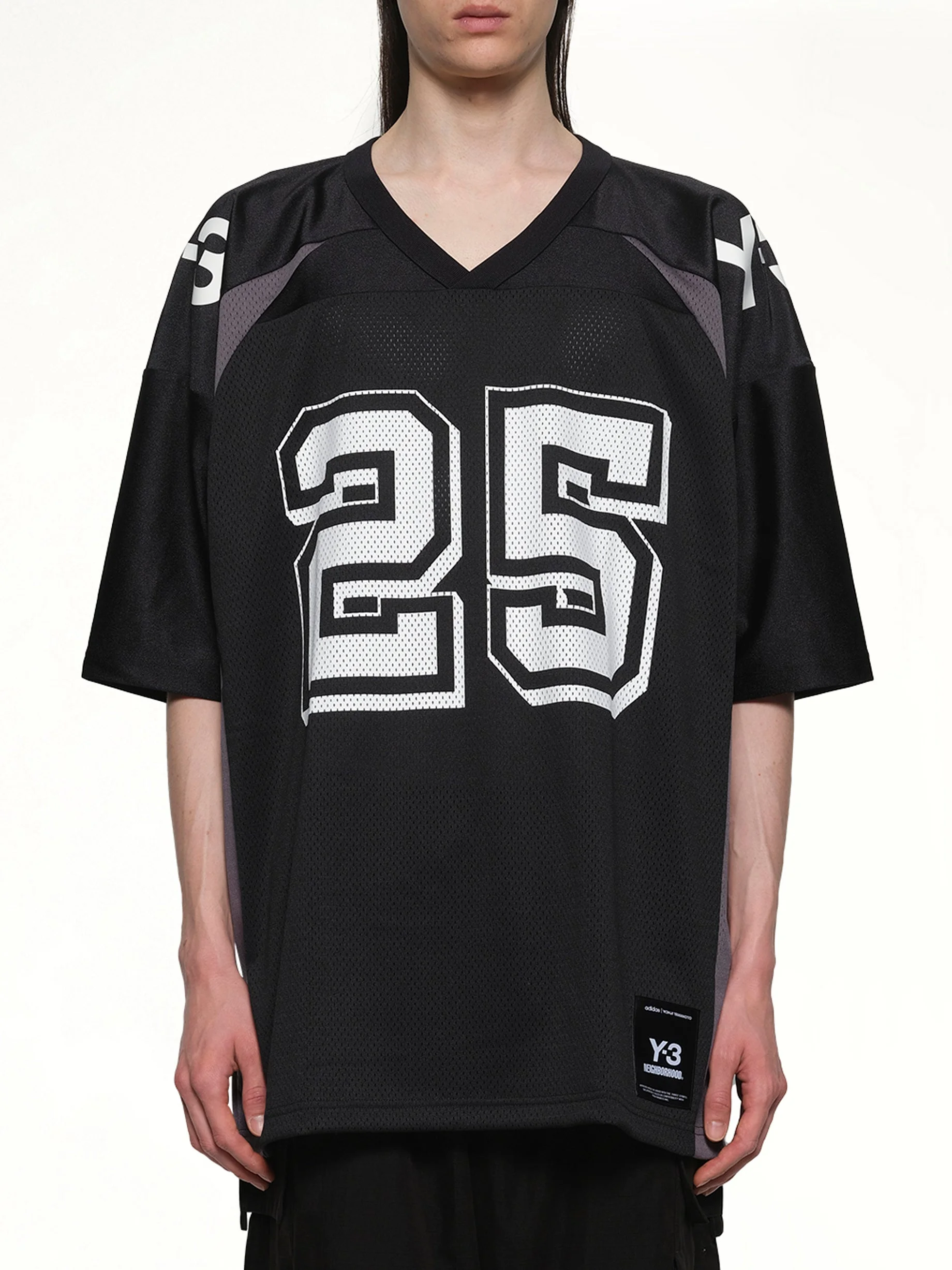 Y-3 X NBHD Football Jersey in Black - 1