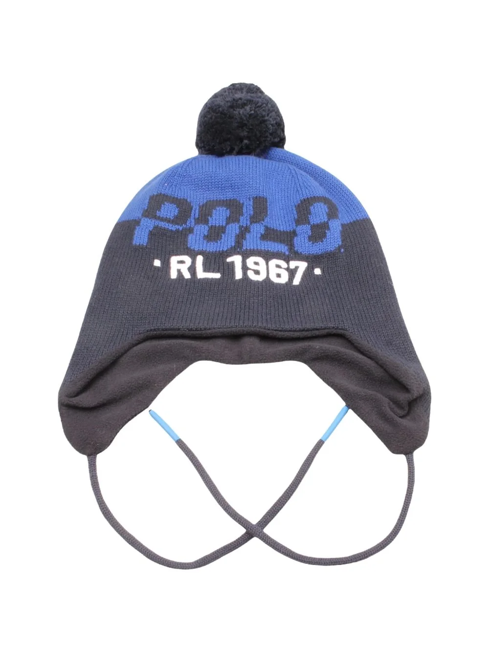pom-pom earflap beanie hat - 1