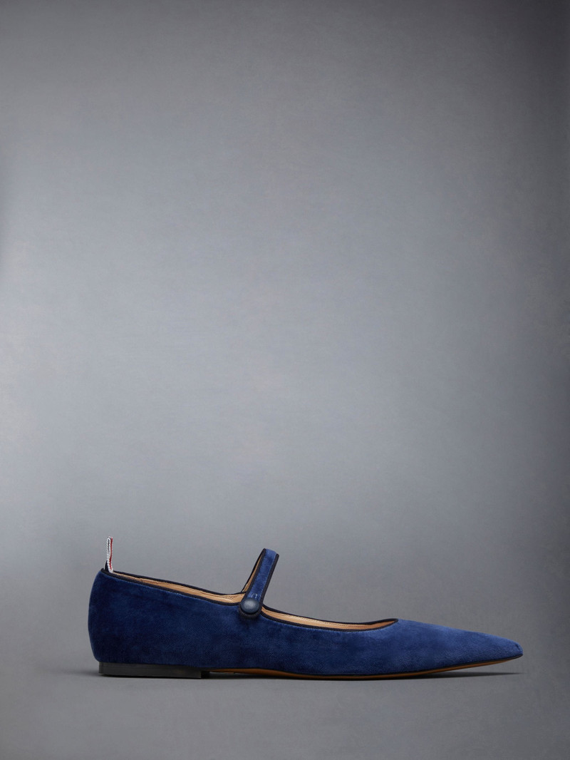 Velvet Pointed Toe Thom John Flat 1