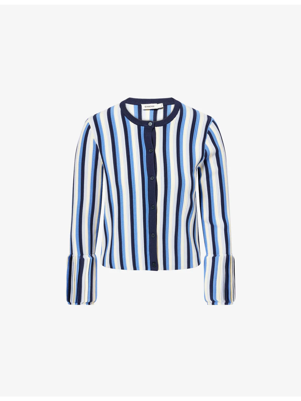 Iris Striped Knitted Jacket - 1