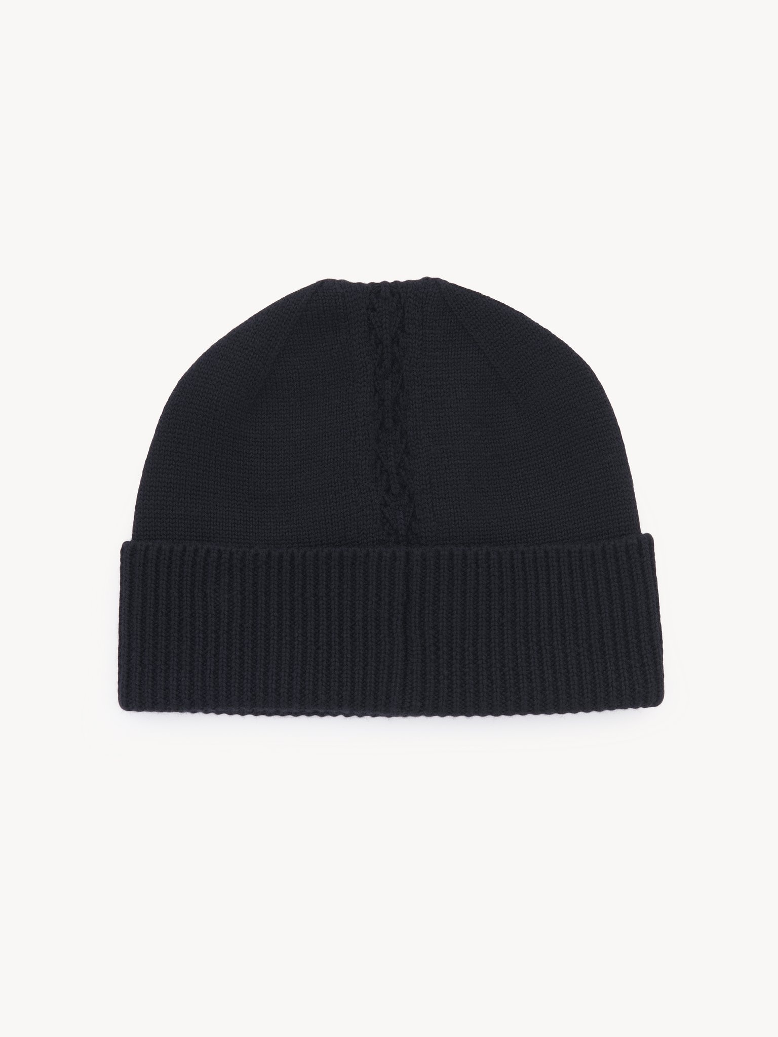 THE CHLOÉ LACE KNIT BEANIE IN WOOL & LACE JACQUARD - 5
