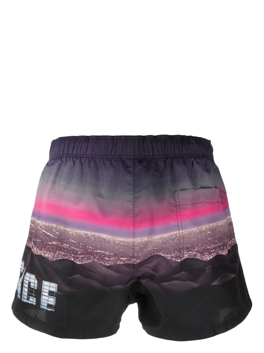 landscape-print swim shorts - 2