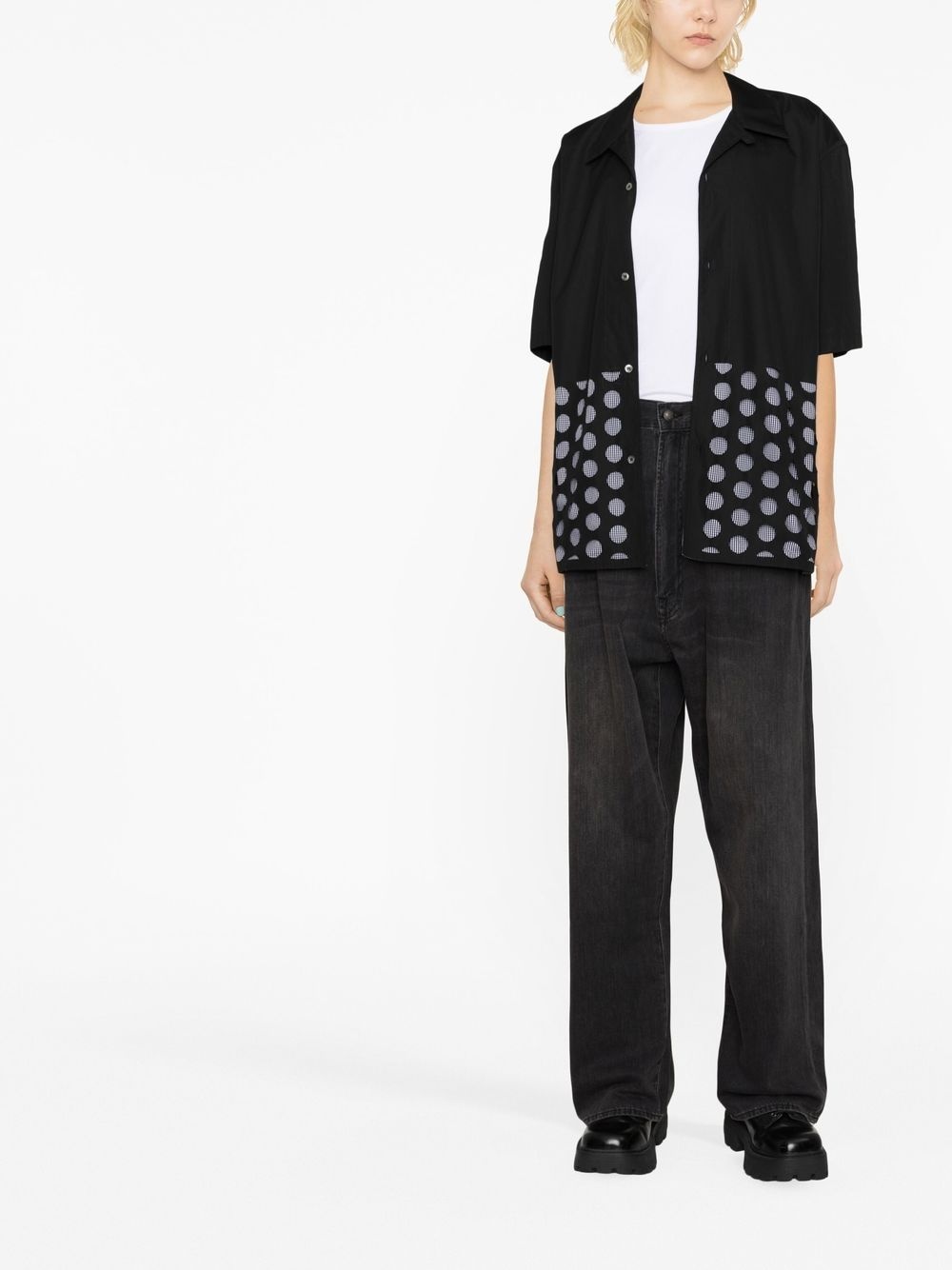 mid-rise wide-leg jeans - 2