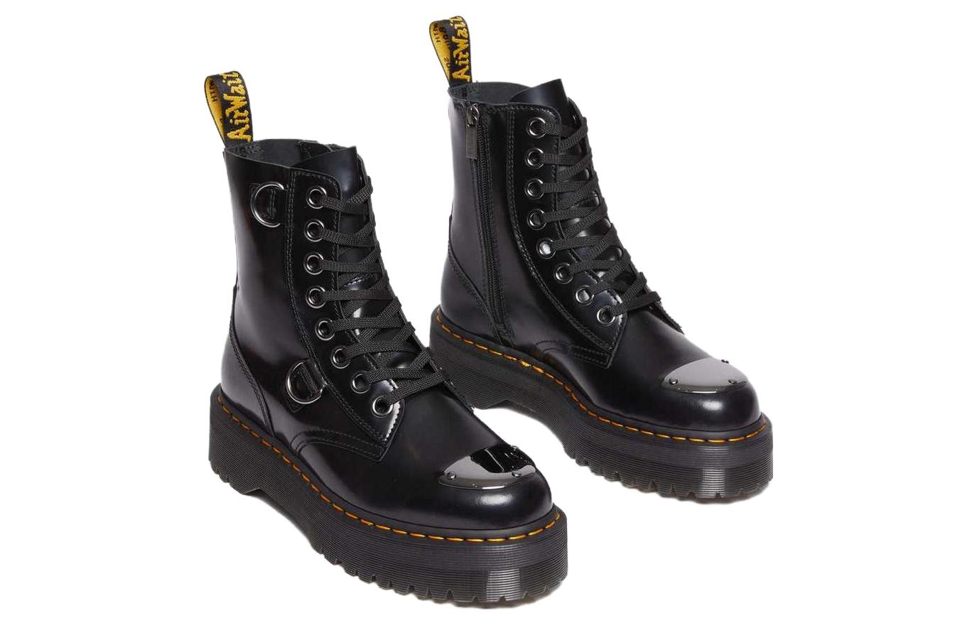 Dr. Martens Jadon Buttero Leather Platform Boots 'Black' 30789001 - 3