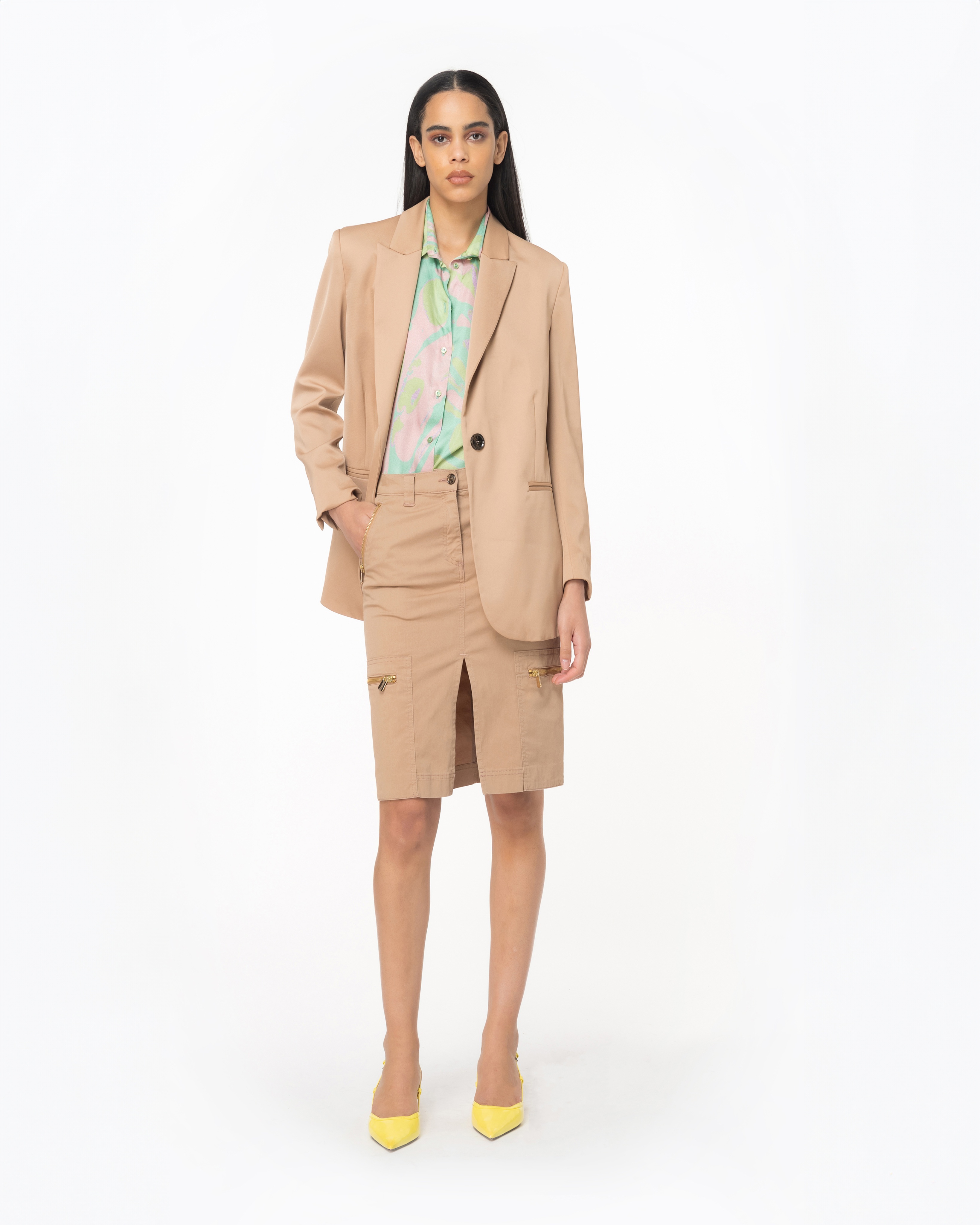 CAVALRY CALF-LENGTH SKIRT - 2