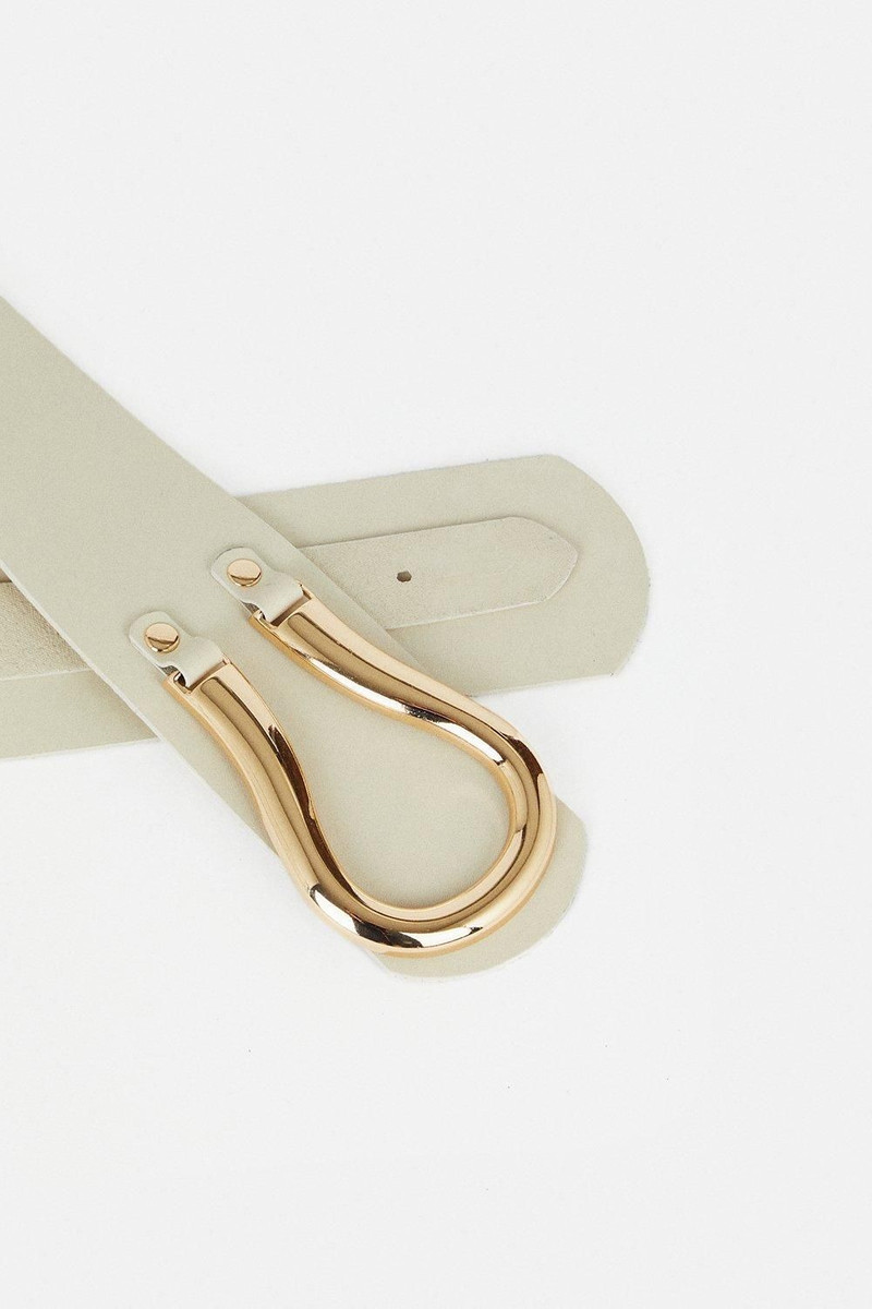 Leather Hardware Detail Waist Belt 4