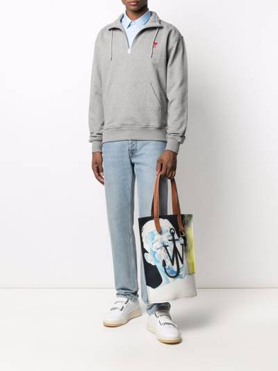 AMI Paris Ami de Coeur zip-up sweatshirt outlook