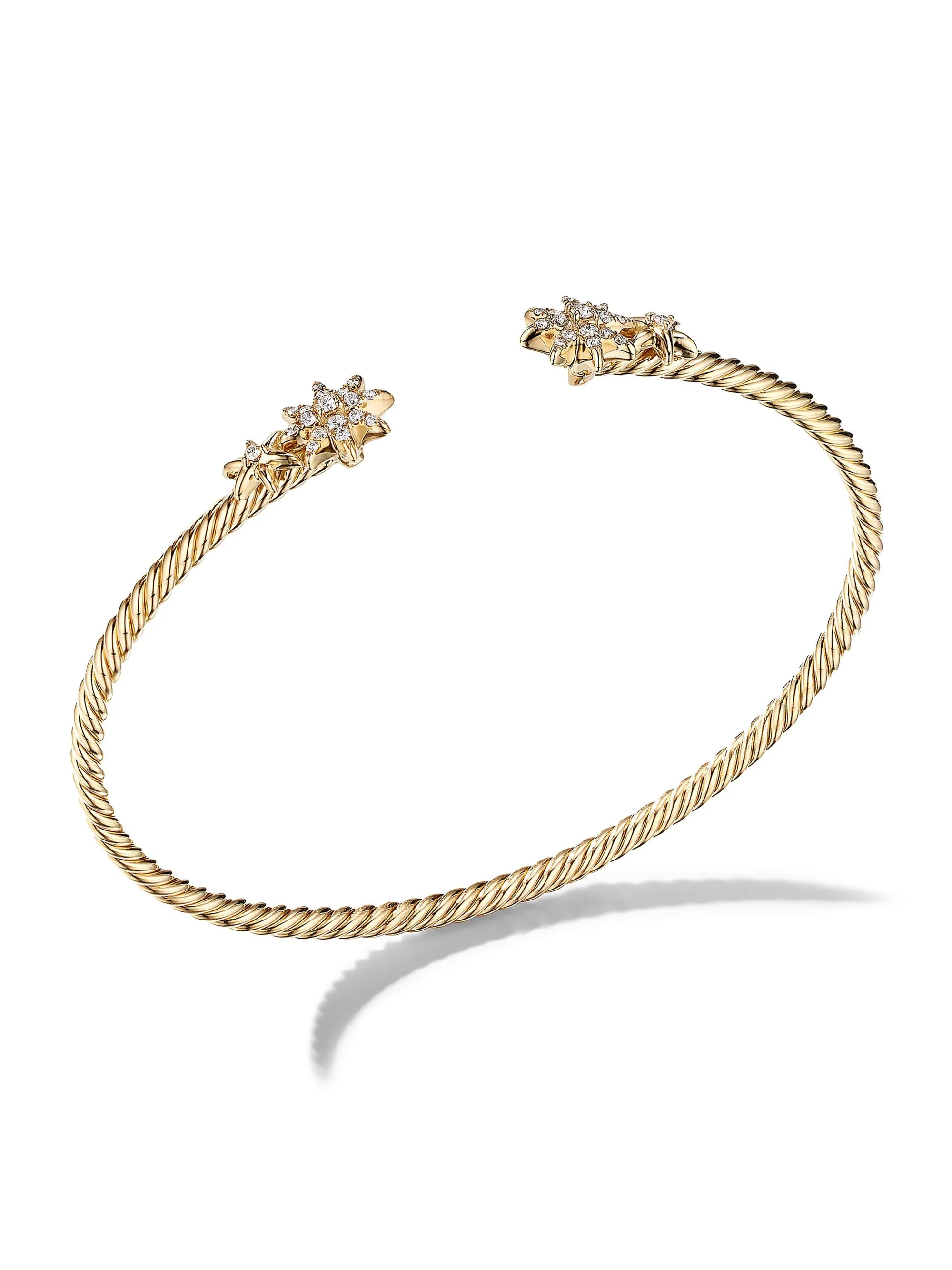 Women's Petite Starburst Cable Bracelet In 18K Yellow Gold - Gold - 1