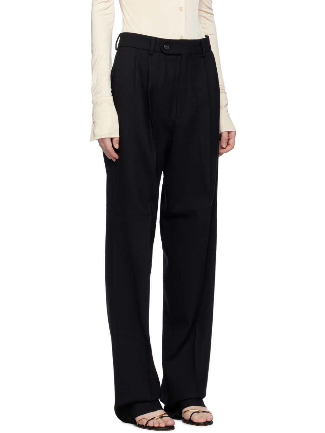 Black Summer Trousers - 2