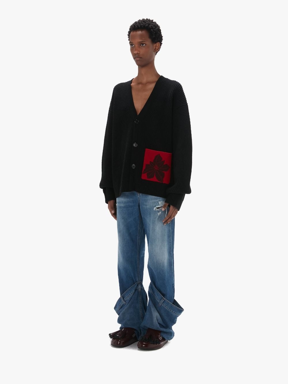 CARDIGAN WITH PATCH POCKET - 4