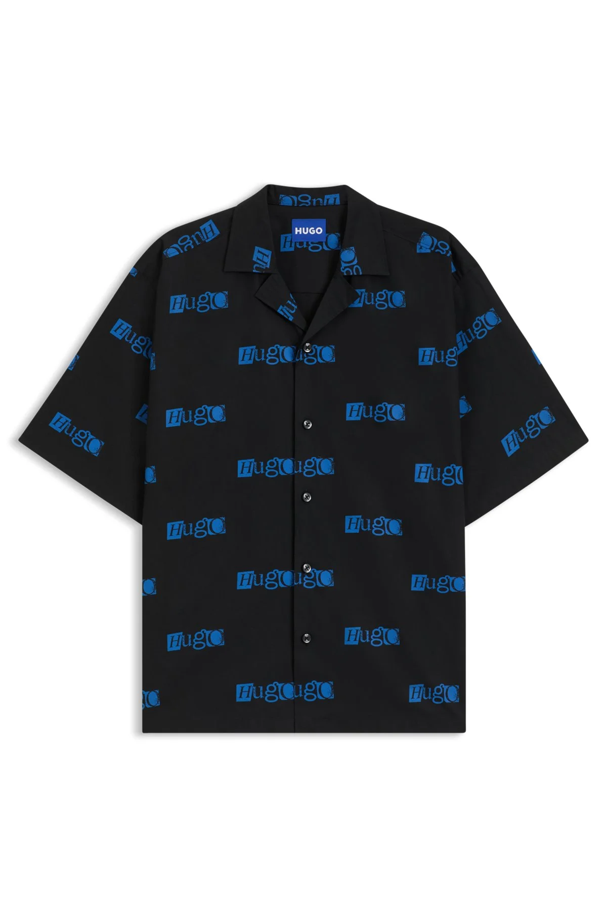 RELAXED-FIT SHORTS IN PRINTED COTTON POPLIN - 1