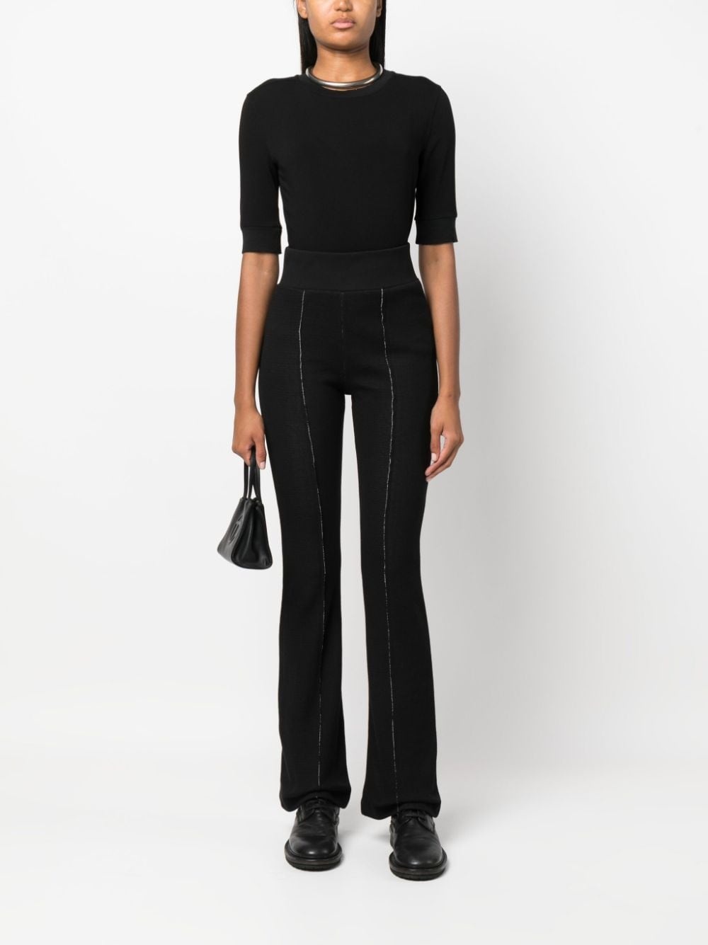 round-neck stretch T-shirt - 2