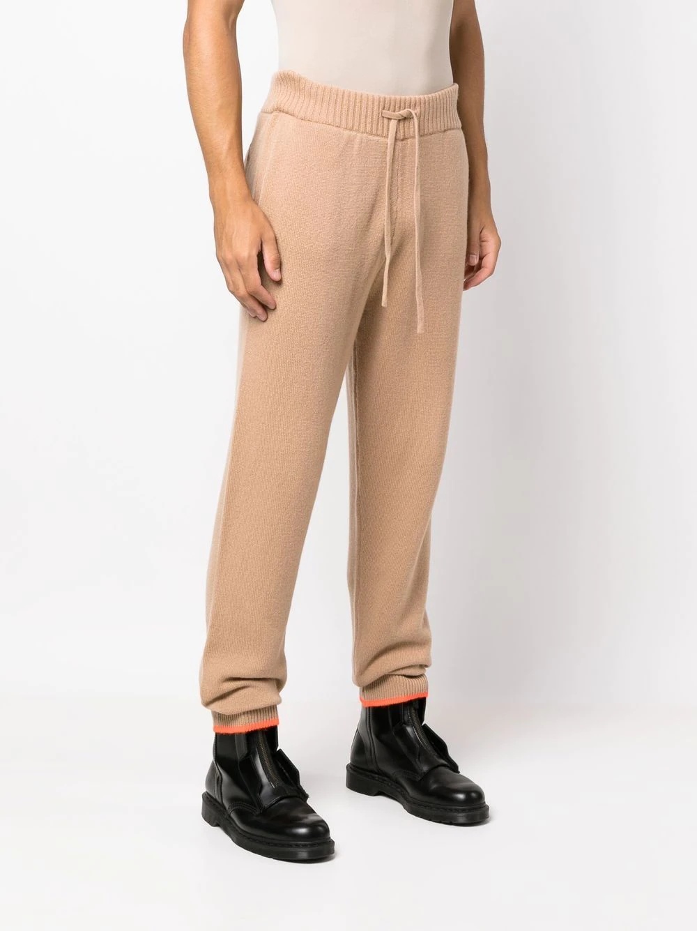 tapered-leg cashmere-wool joggers - 3