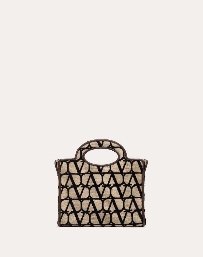 LE TROISIÈME MINI SHOPPING BAG IN TOILE ICONOGRAPHE 3