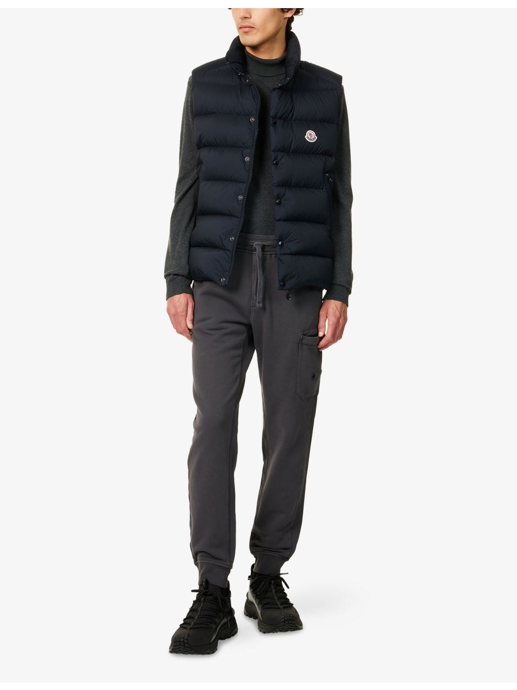 Tibb Brand-Badge Nylon-Down Gilet - 2