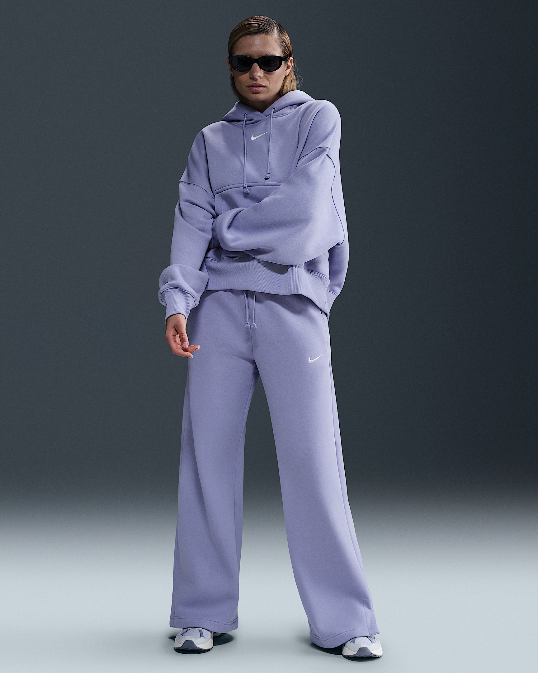 Nike Sportswear Phoenix Fleece Women's High-Waisted Wide-Leg Sweatpants - 1