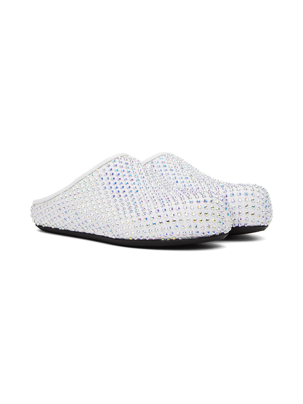 White Fussbett Sabot Slippers - 4