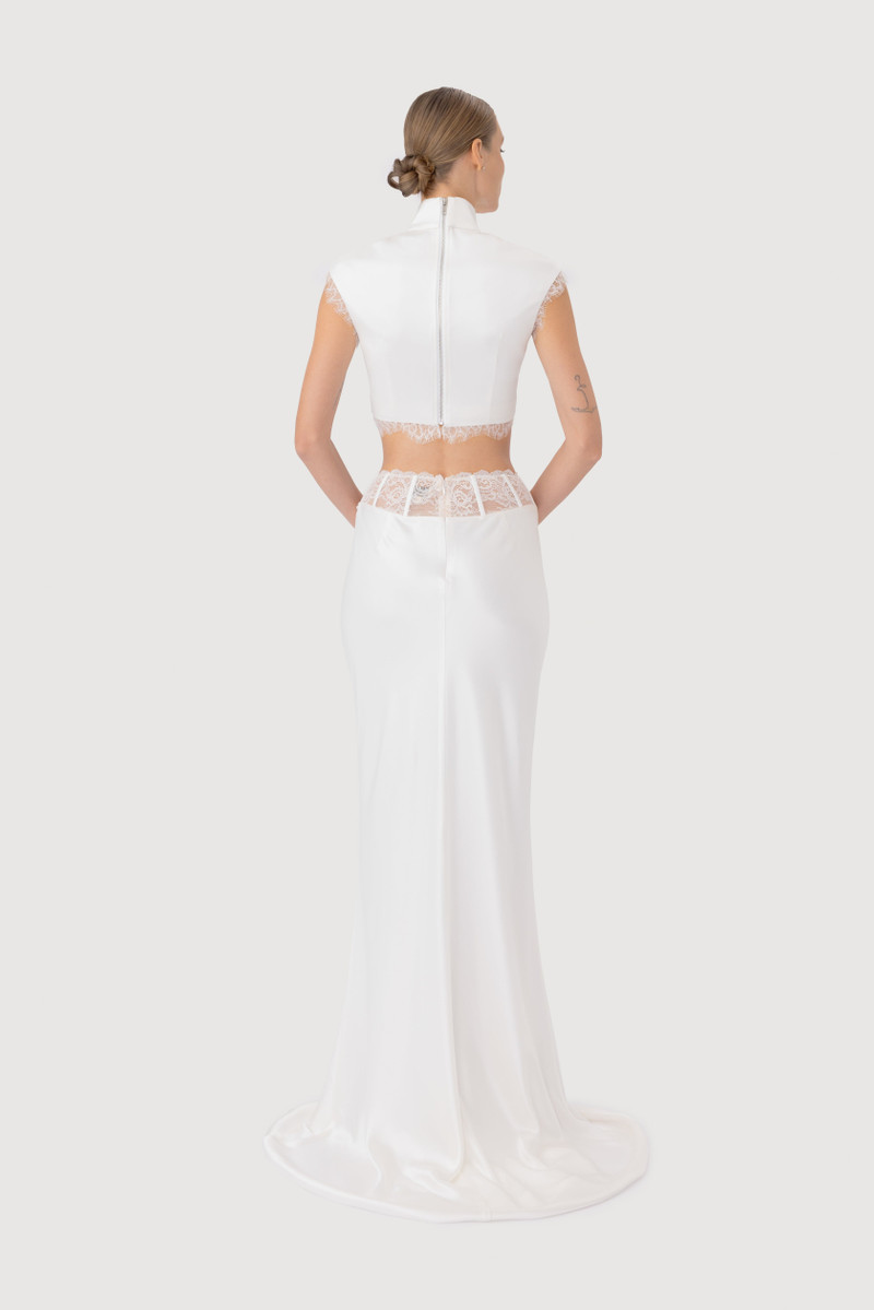 SAU LEE LILA SATIN SKIRT outlook