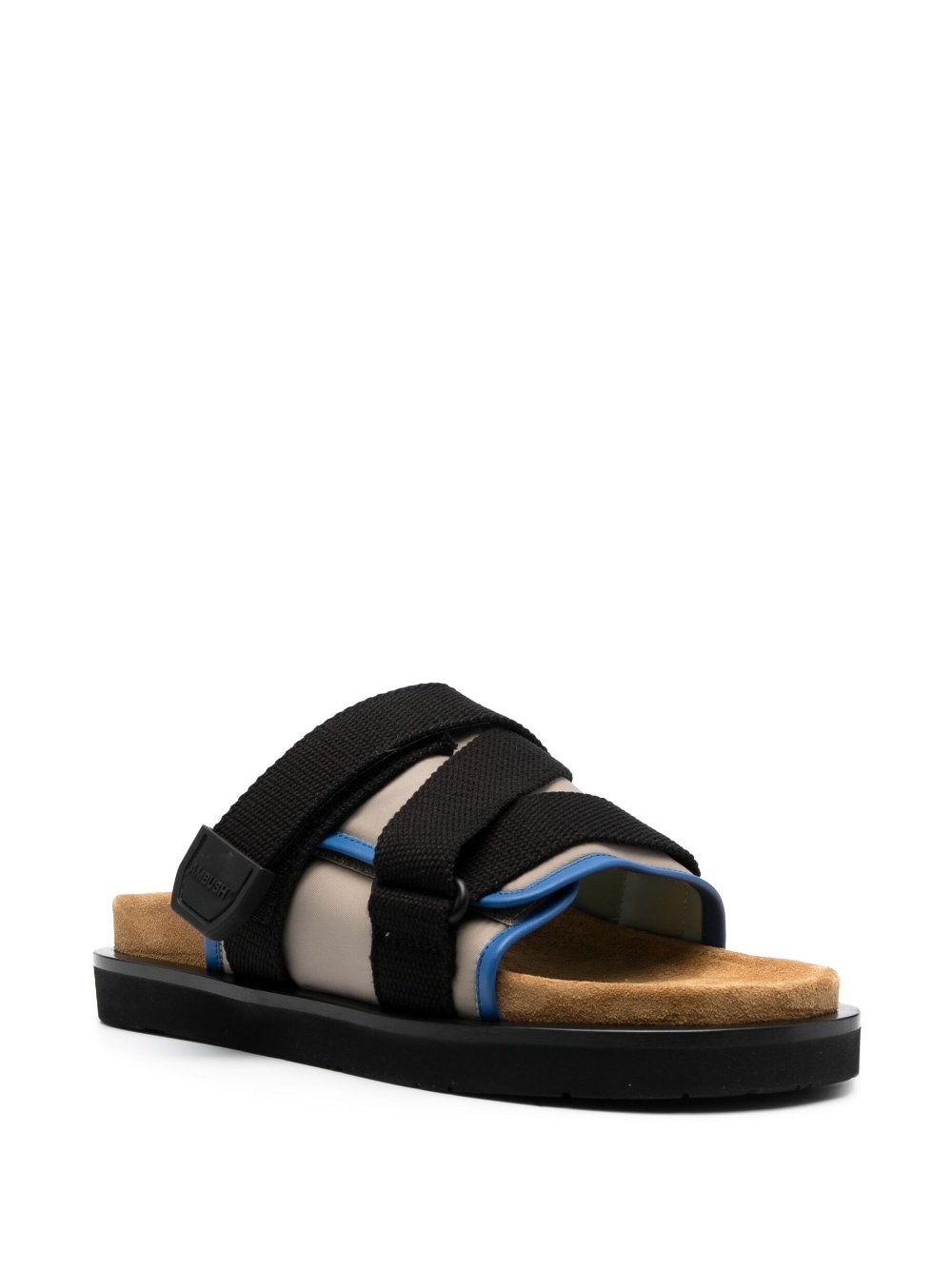 leather padded slides - 2