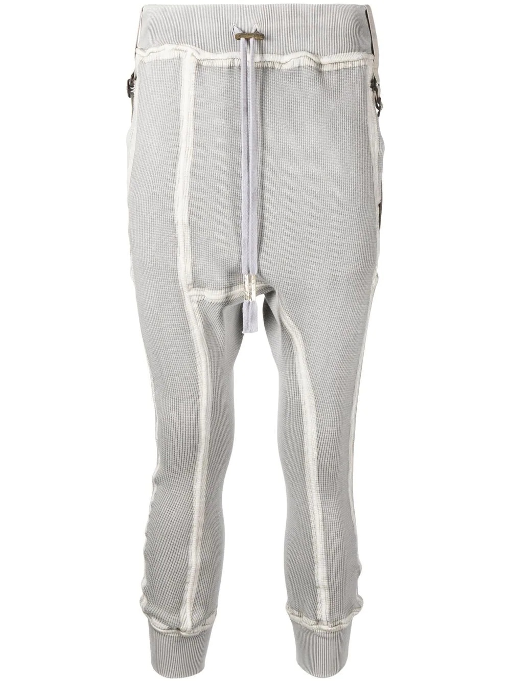 contrasting-trim detail track pants - 1