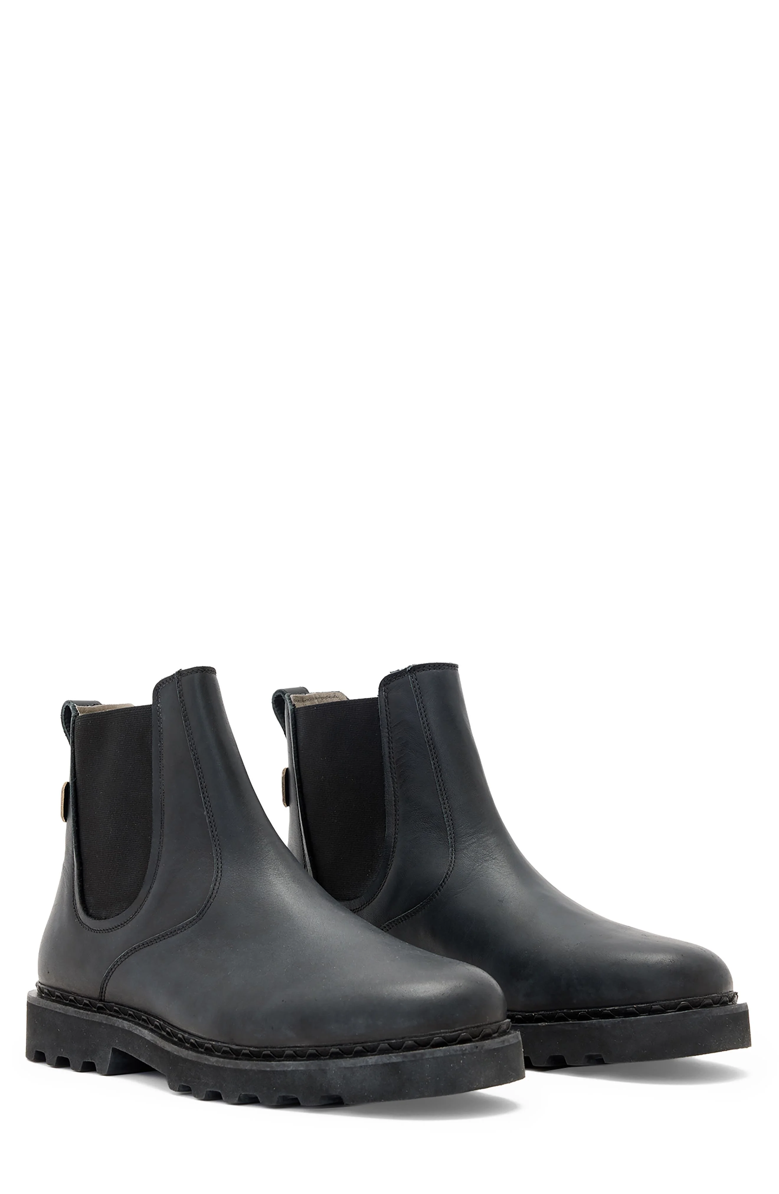 AllSaints Skiff Chelsea Boot in Black at Nordstrom - 1