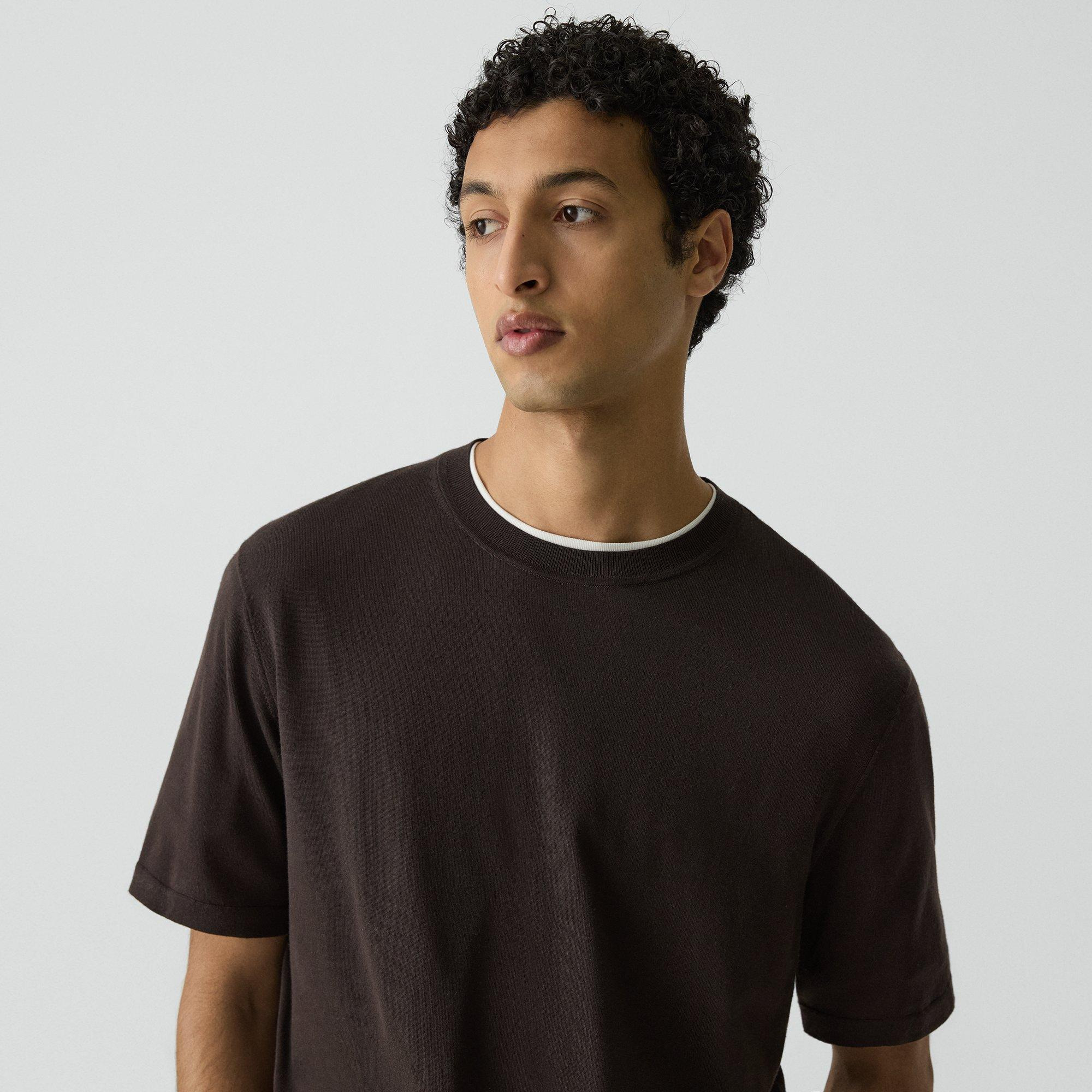 Relaxed Sweater Tee in Regal Wool - 5