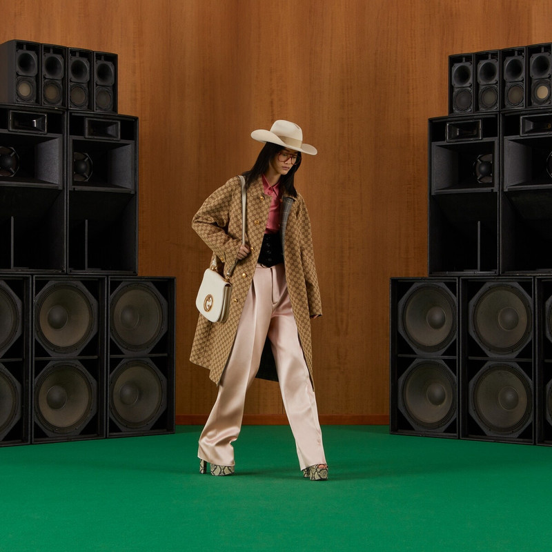 GUCCI Reversible GG canvas long coat outlook