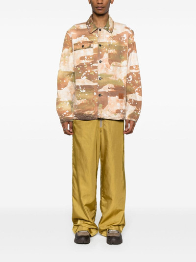 MSGM camouflage-print shirt jacket outlook