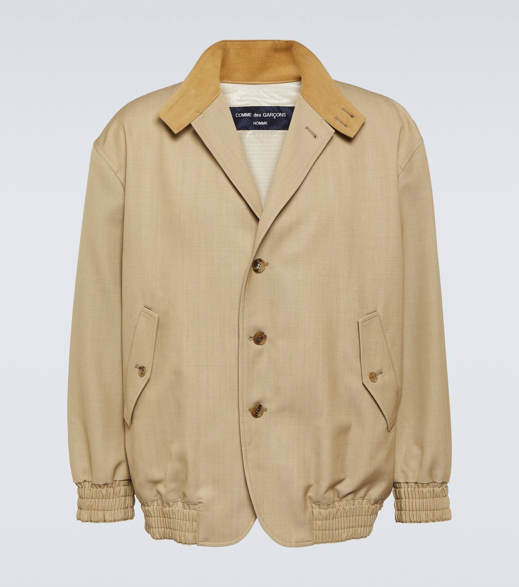 Wool and mohair twill jacket - 1