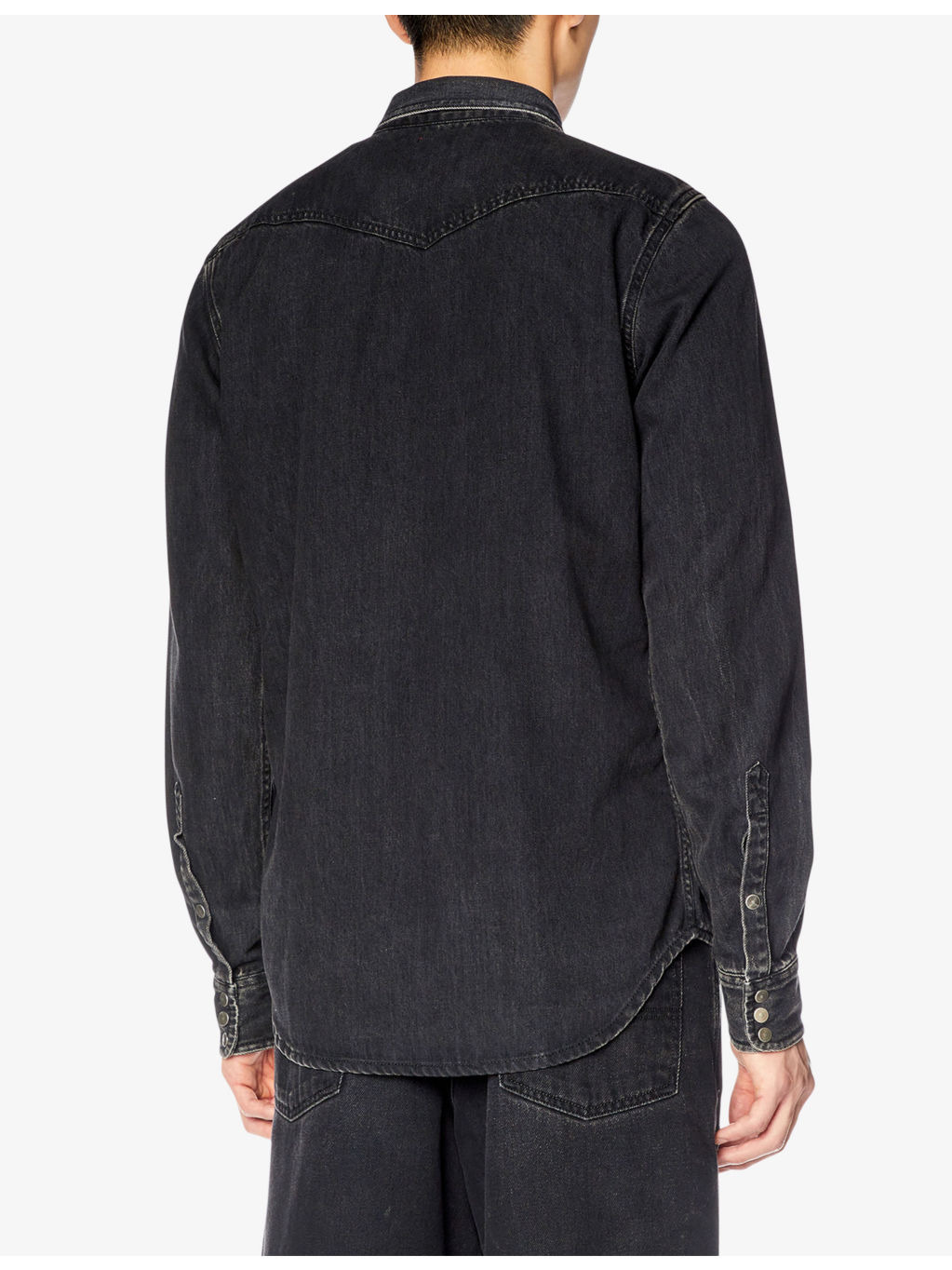 Vega patch-pocket regular-fit denim overshirt - 4