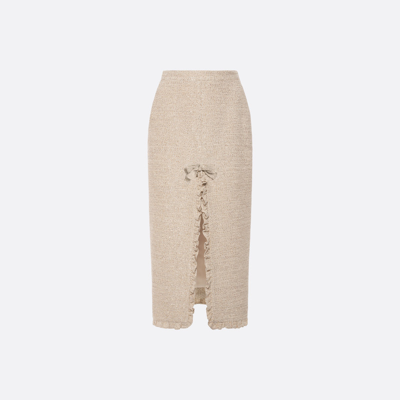 SEQUIN TWEED MIDI SKIRT 1