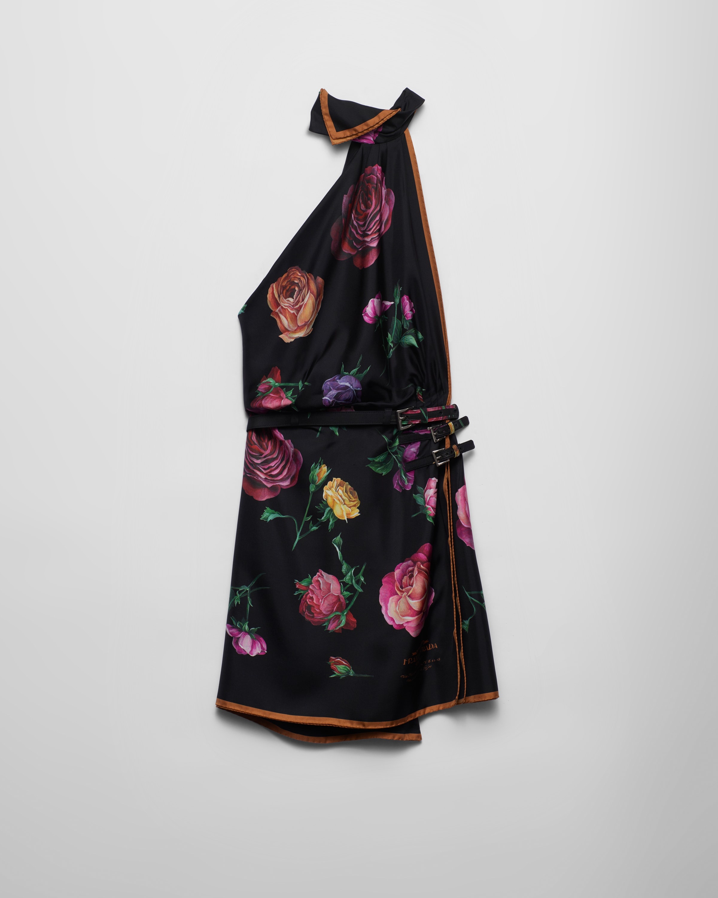 【プラダ・PRADA】Printed silk twill mini-dress Prada Printed silk twill mini-dress | REVERSIBLE