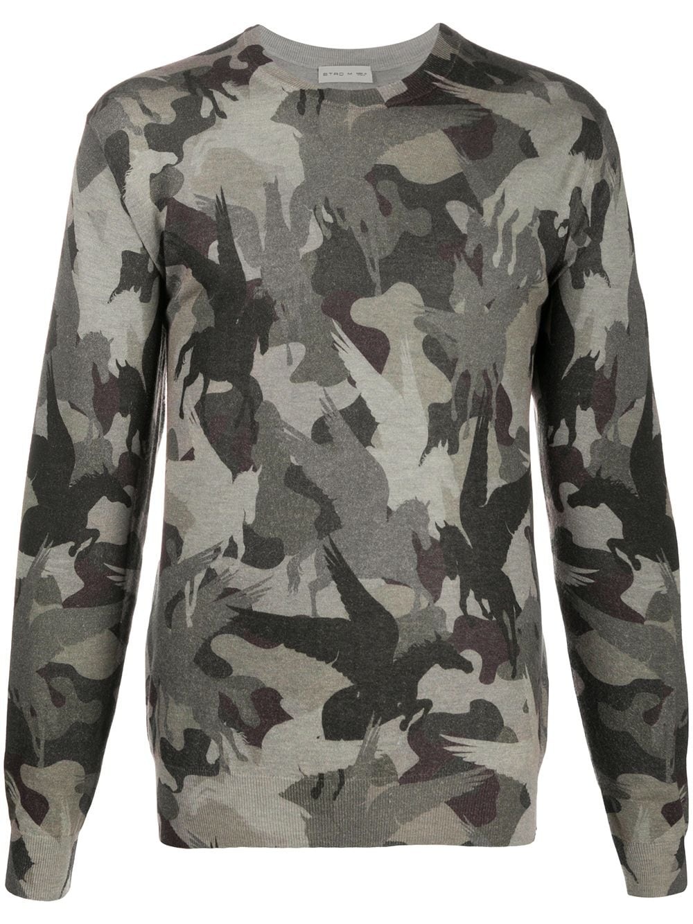 camouflage-pattern jumper - 1