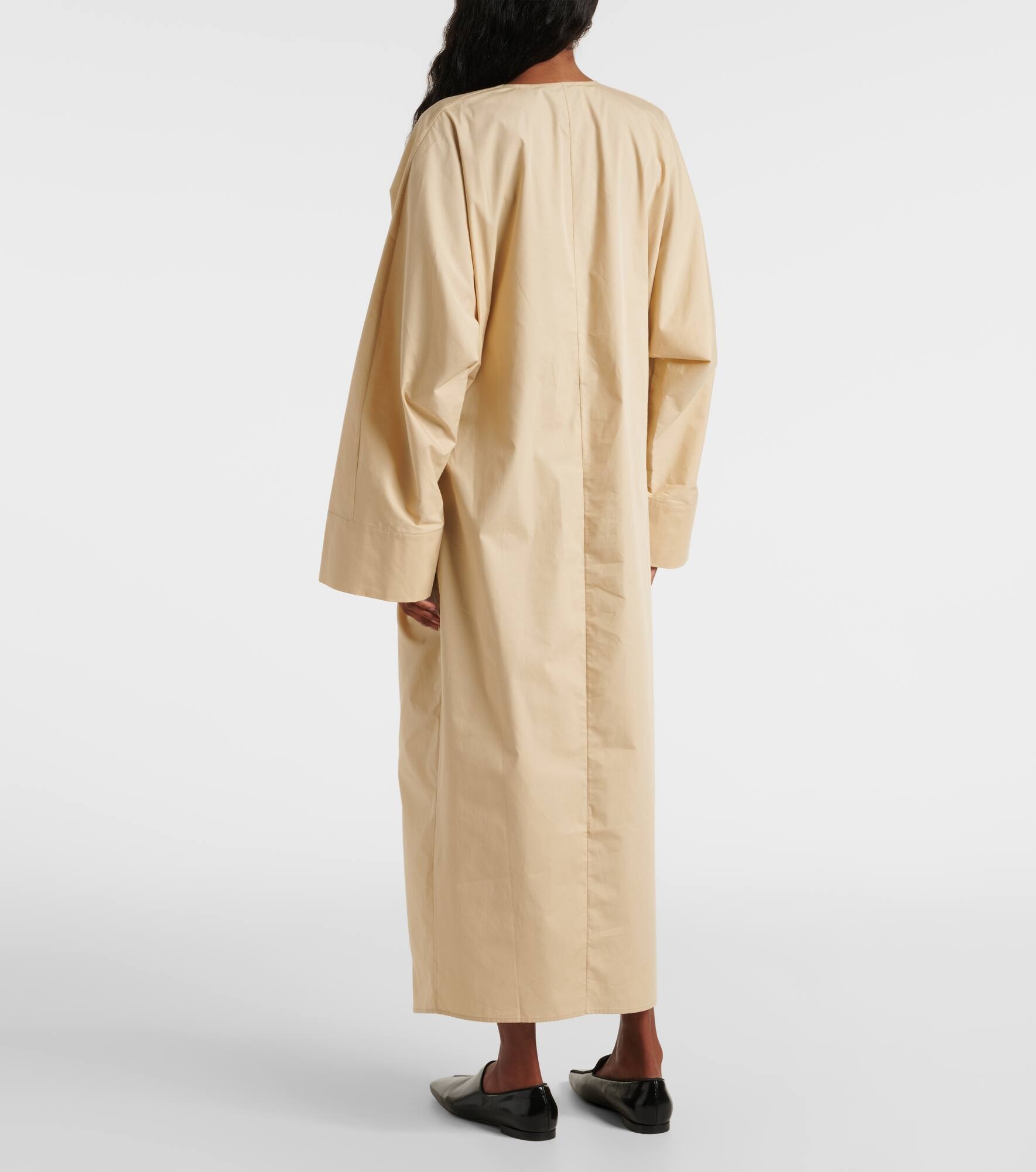 Ailin draped cotton midi dress - 3