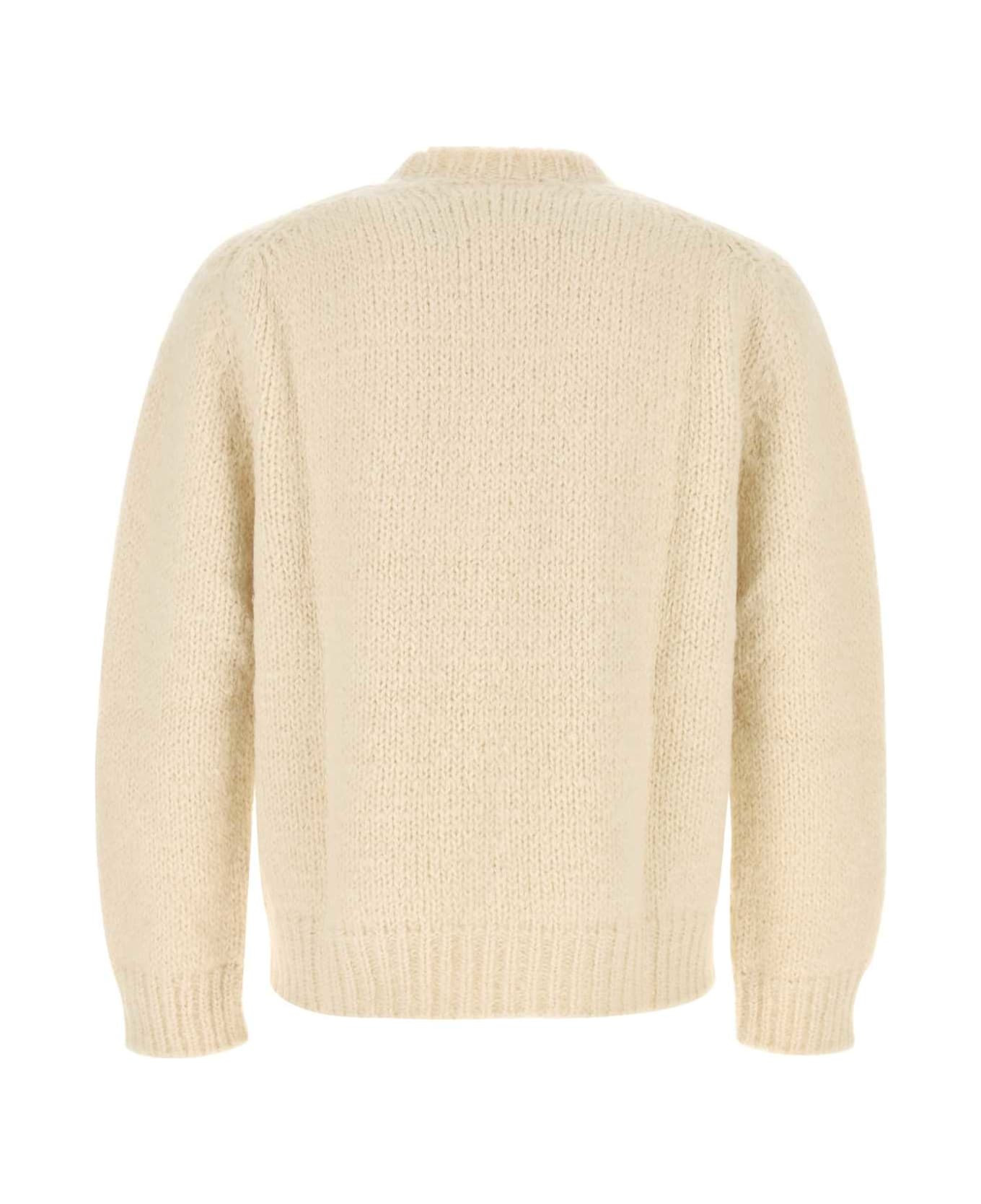 Ivory Mohair Blend Sweater - 2