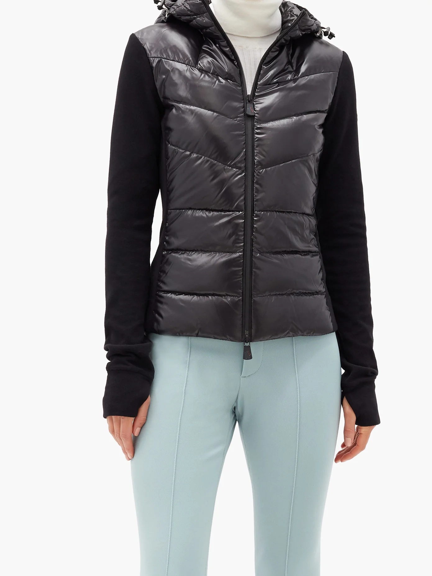 Maglie knit and shell-panel quilted down jacket - 6