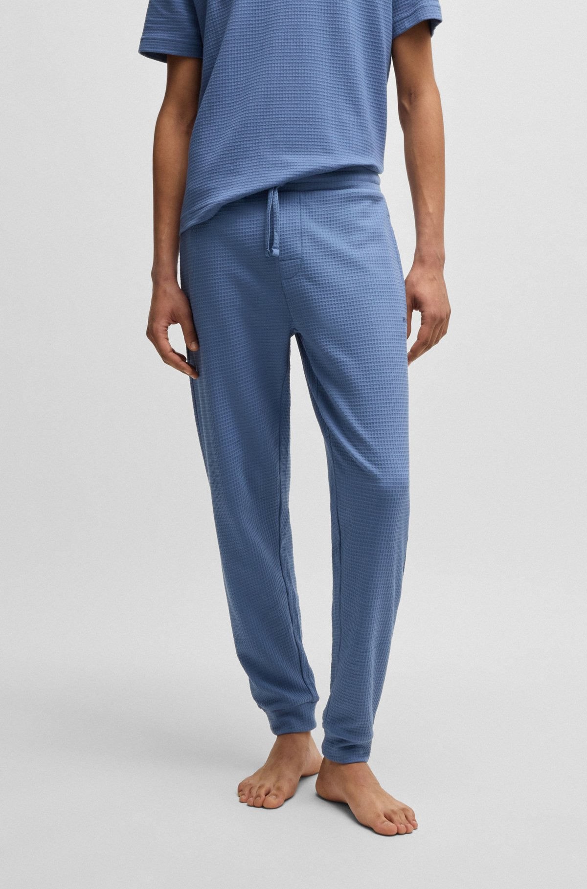 COTTON PAJAMA BOTTOMS WITH EMBROIDERED LOGO - 2