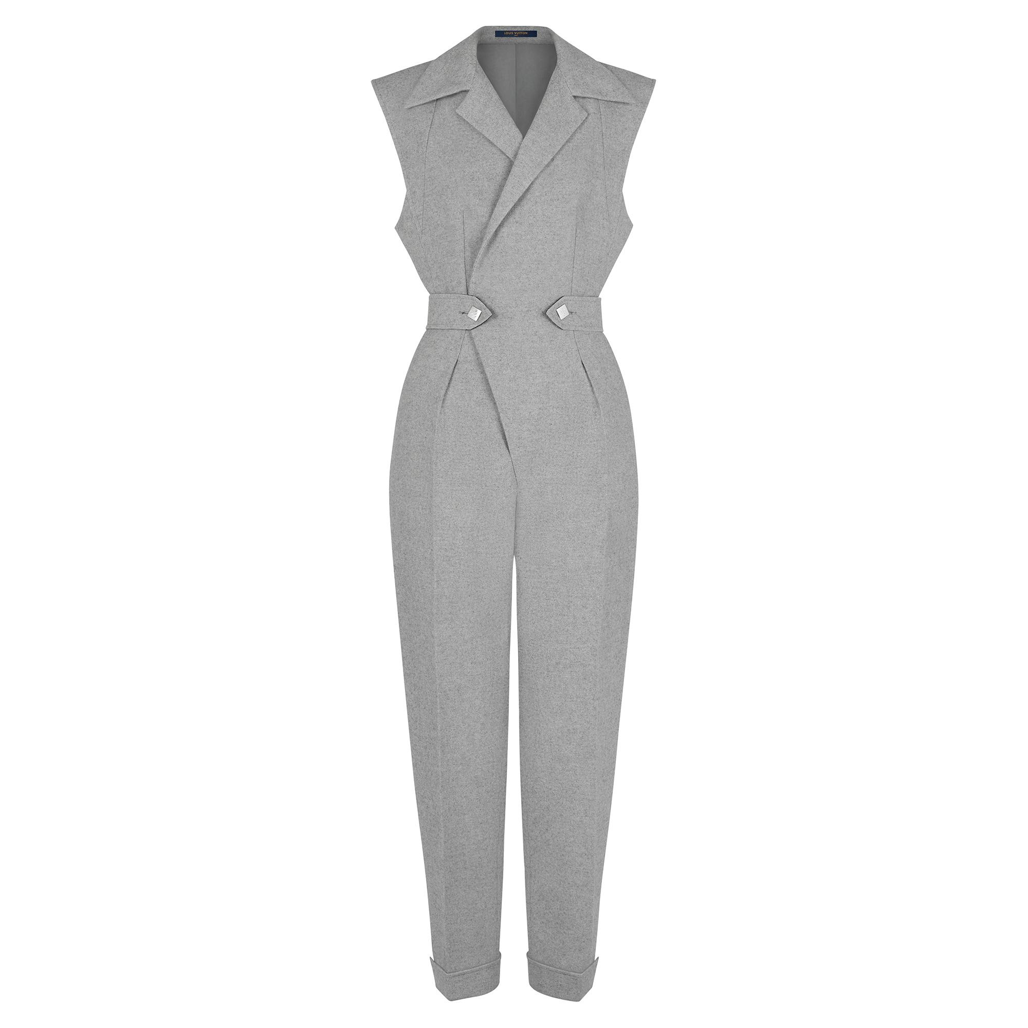 Cashmere-Blend Flannel Tailored Jumpsuit  - 1