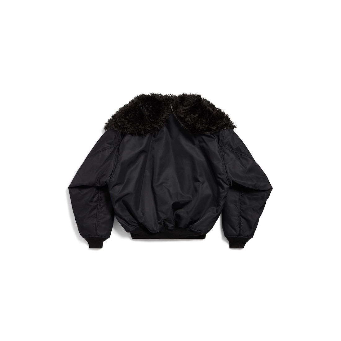 Men's Hooded Bomber in Black - 2