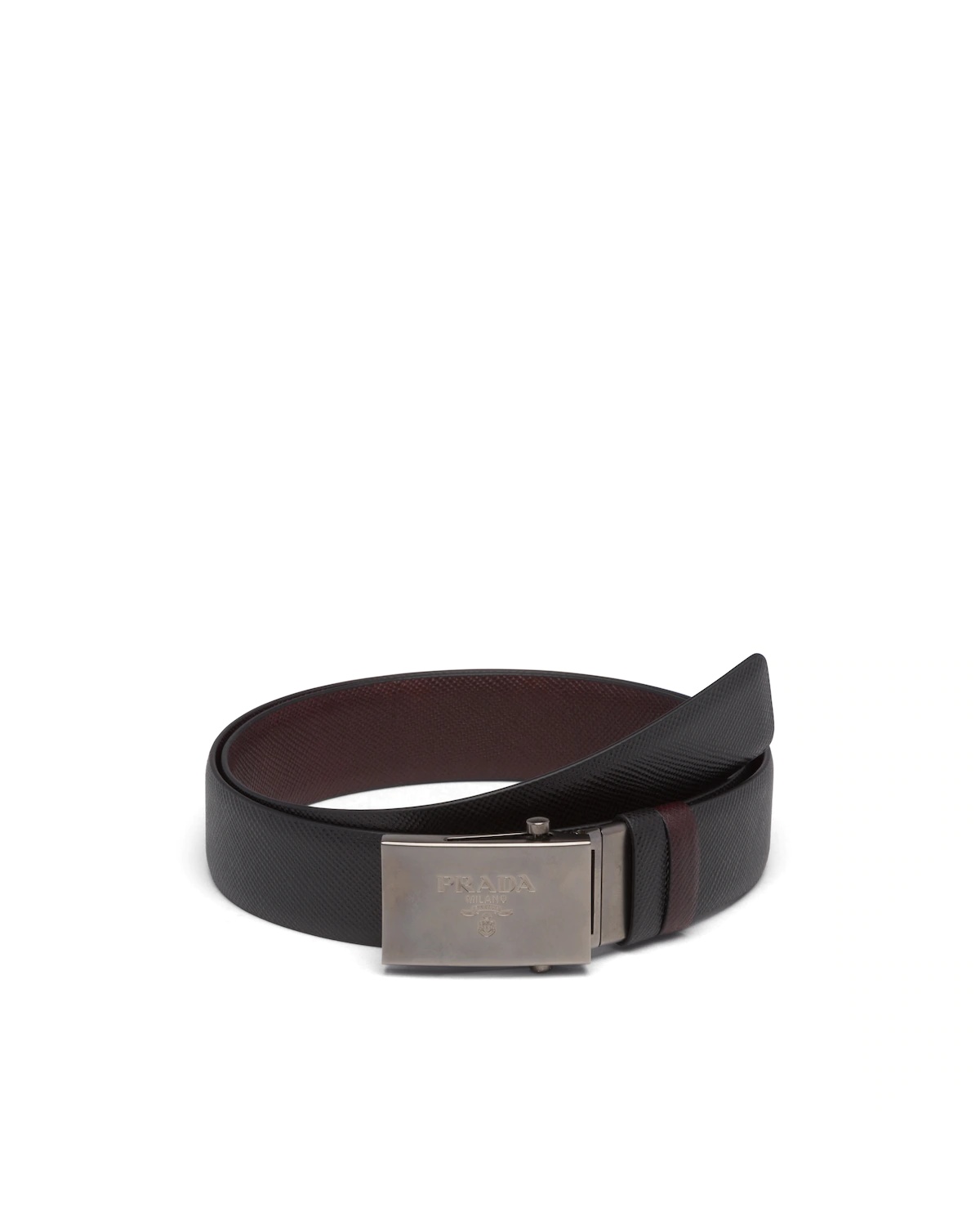 Saffiano Leather Reversible Belt - 1