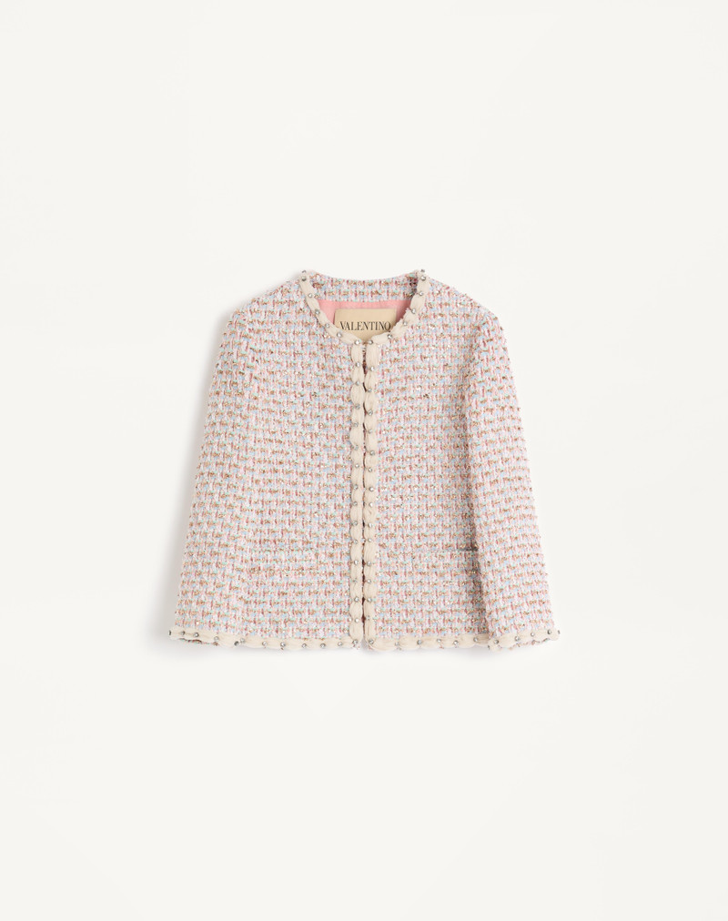 EMBROIDERED RIBBON TWEED JACKET 1