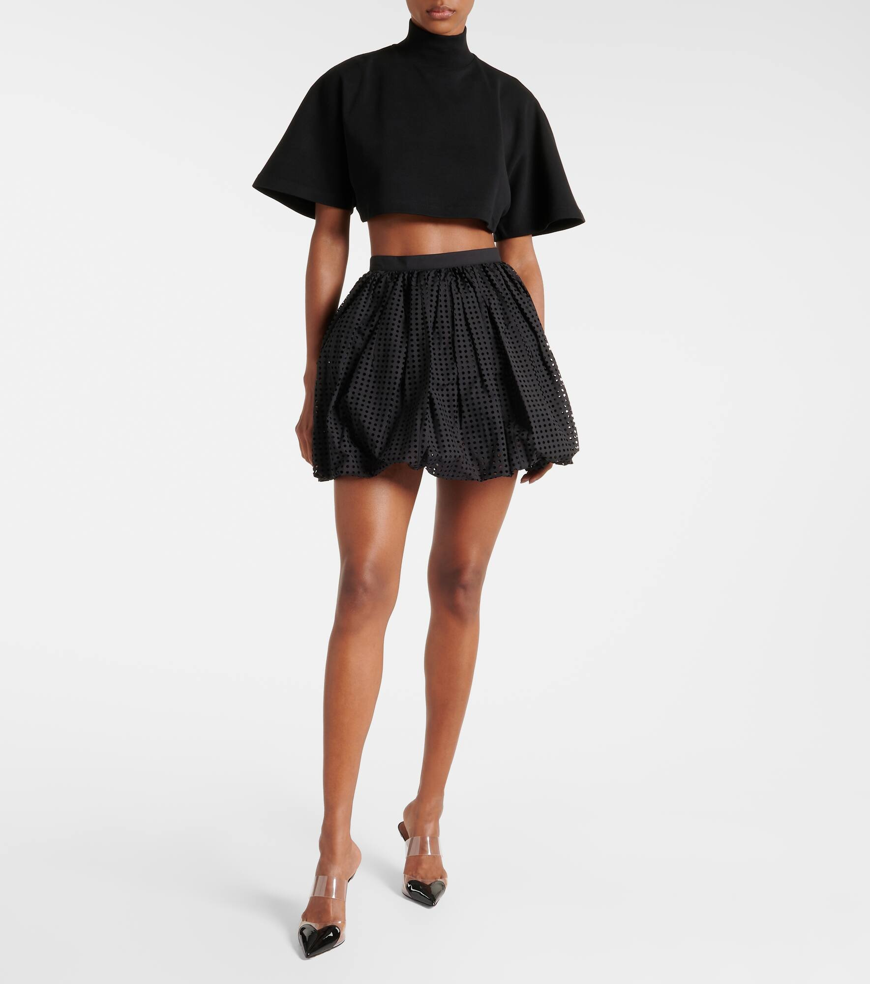 Cotton jersey crop top - 2