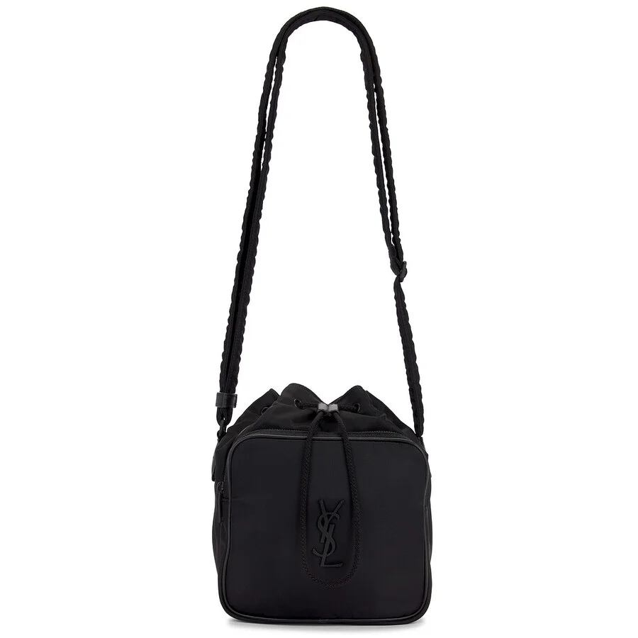 Saint Laurent Black Nylon Bucket Bag - 1
