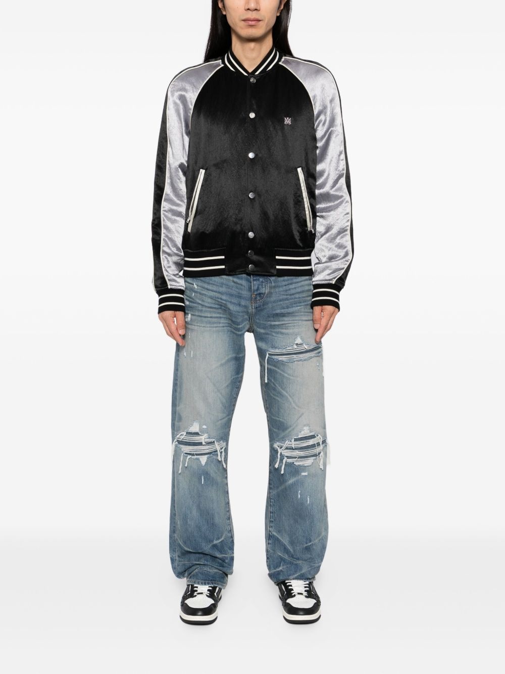 PLEATED STRAIGHT JEANS - 4