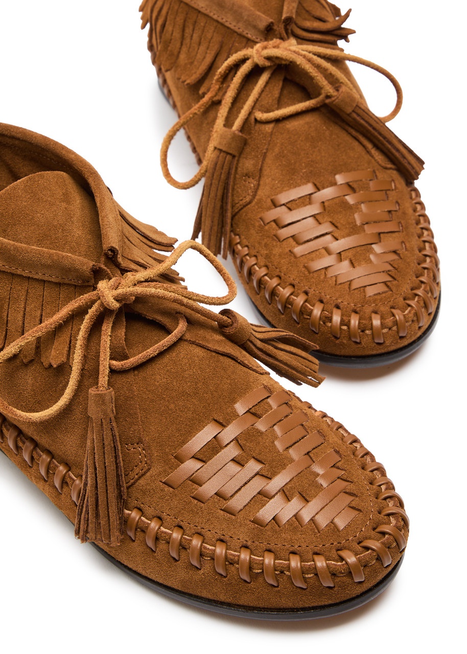 Isabel Marant étoile Felsa Fringed Suede Loafers - 3