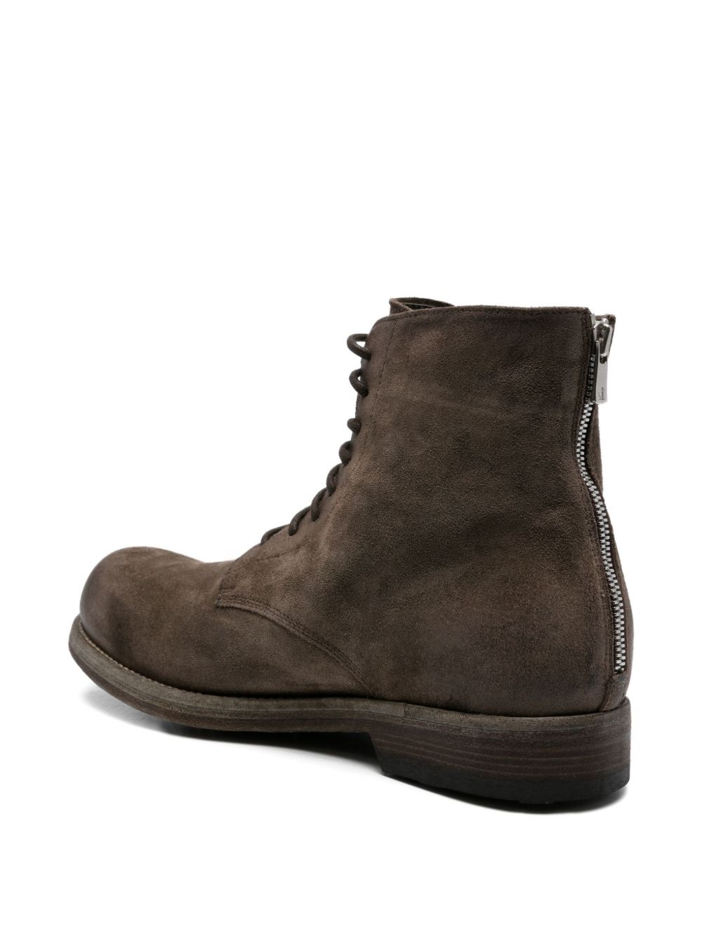 lace-up zip-up boots - 3